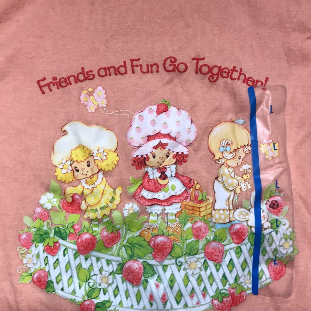 Strawberry Shortcake Woman’s Tank Top Size L Peach | NWT - Picture 2 of 3